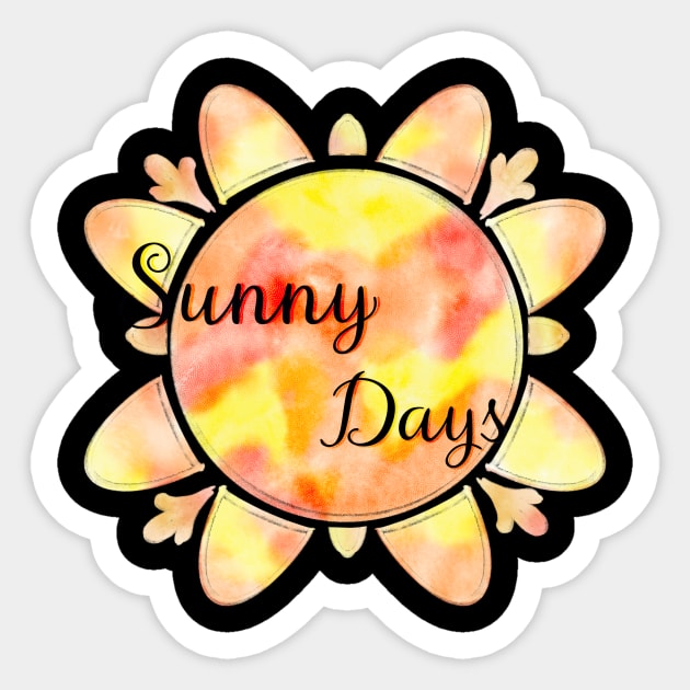 Sunny days Sticker by Blaze Designs